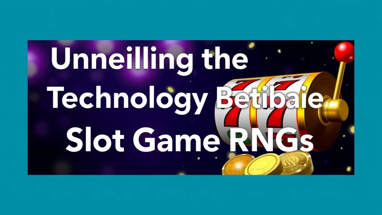Unveiling the Technology Behind Slot Game RNGs